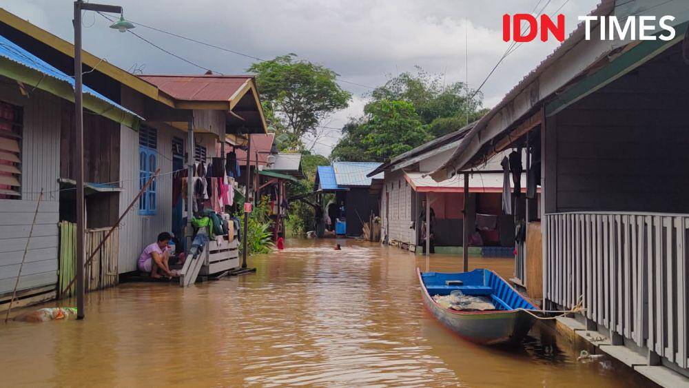 Sejumlah wilayah di Sangatta yang rawan kemunculan buaya saat banjir. (IDN Times/Erik Alfian)