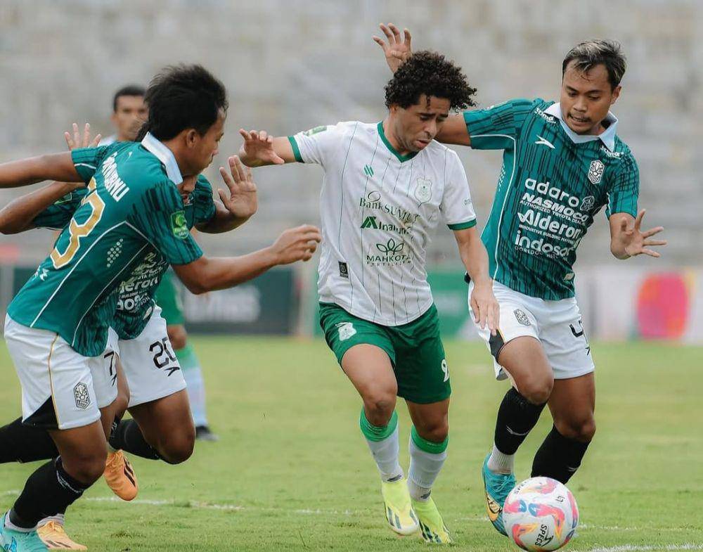 Duel PSMS kontra Nusantara United di Stadion Kebogiro, Jawa Tengah, Kamis (30/1/2025) (dok.PSMS