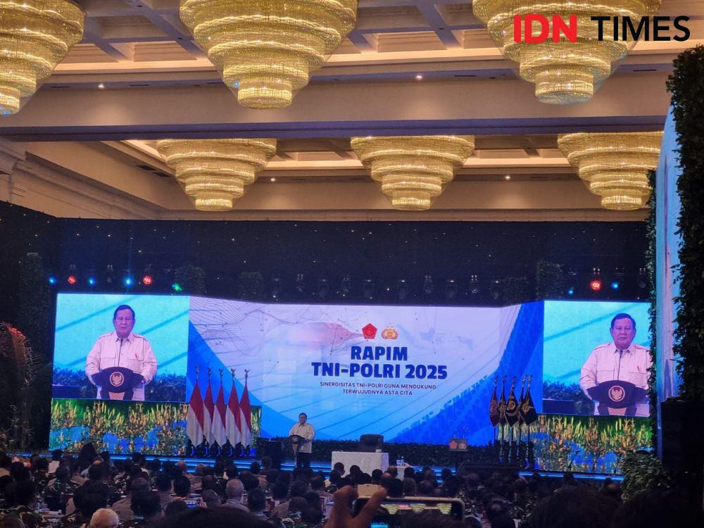 Prabowo di Rapim TNI-Polri: Rakyat yang Beri Makan Saudara!