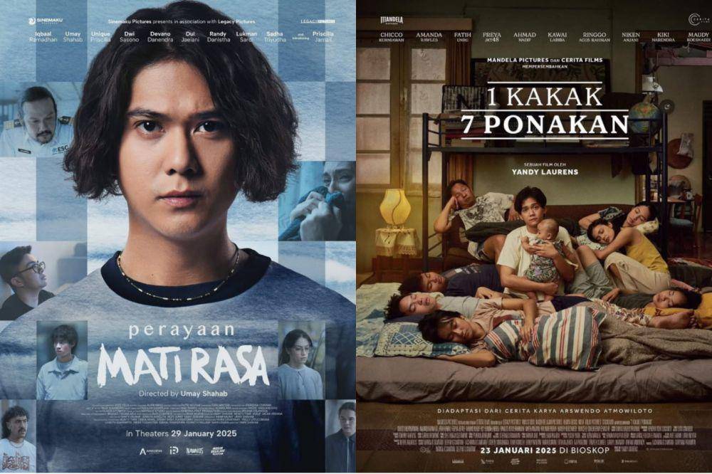 10 Film Terlaris Januari 2025 Berdasarkan Hari Pertama Tayang, Sengit!