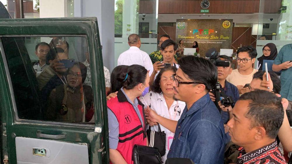 Eks Direktur PT Bliss Pembangunan Sejahtera Isabel Tanihaha saat dibawa ke mobil tahanan. (IDN Times/Istimewa)