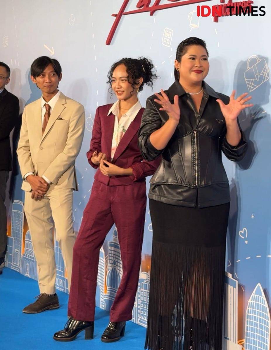 potret para pemain di Gala premiere film remake A Business Proposal pada Jumat (31/1/2025) (IDN Times/Elizabeth Chiquita)