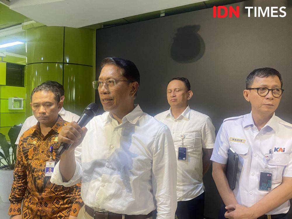 Konferensi pers pemberlakuan Grafik Perjalanan Kereta (Gapeka) 2025. (IDN Times/Vadhia Lidyana)