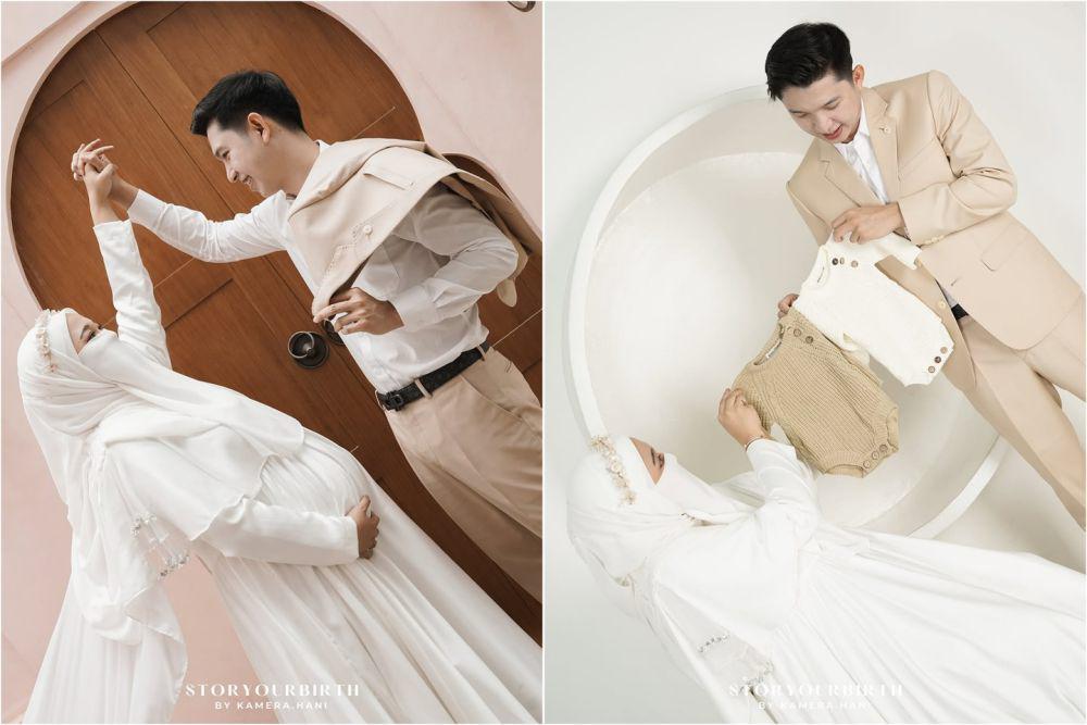10 Foto Maternity Yunda Faisyah, Tunjukkan Barang Anak Kembar