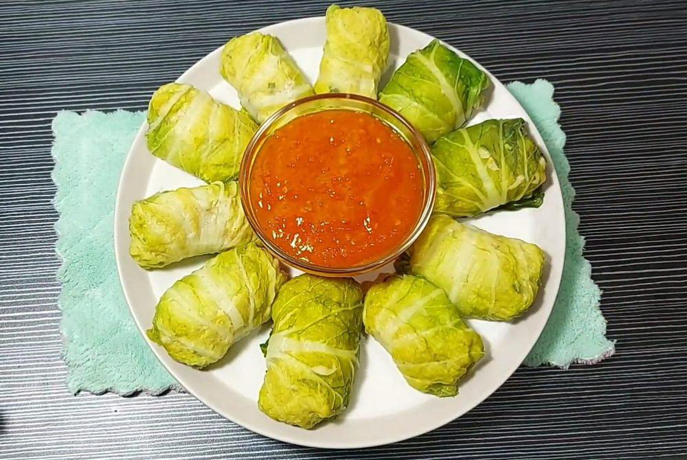 Resep Sawi Gulung Isi Tahu Ayam, Menu Sehat dengan Rasa Juara