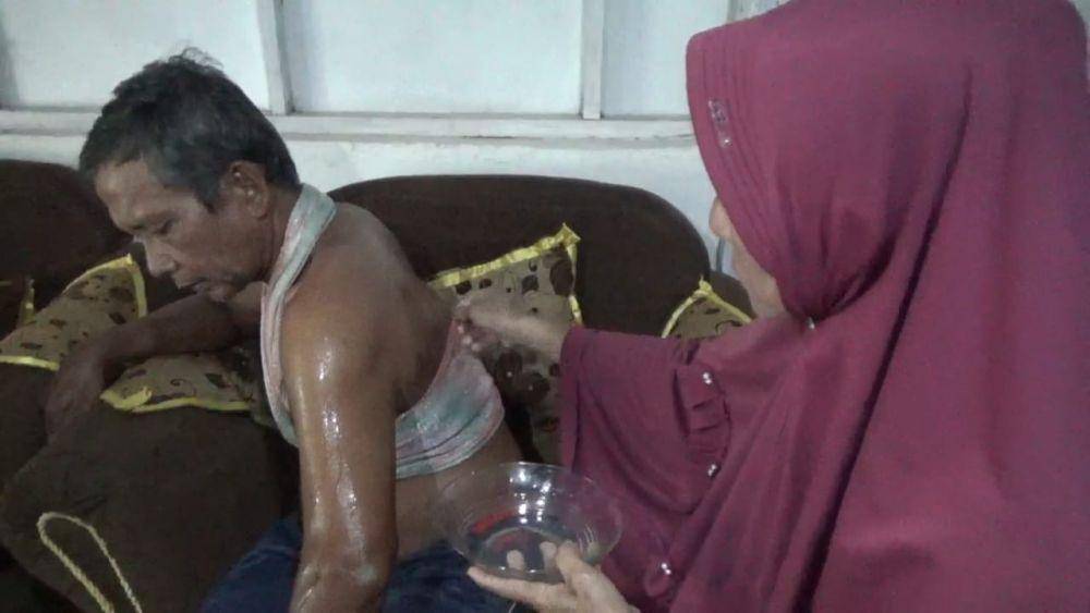 Abdul Karim Dg Sau (53), korban dugaan penganiayaan anggota polisi Polres Takalar/Istimewa
