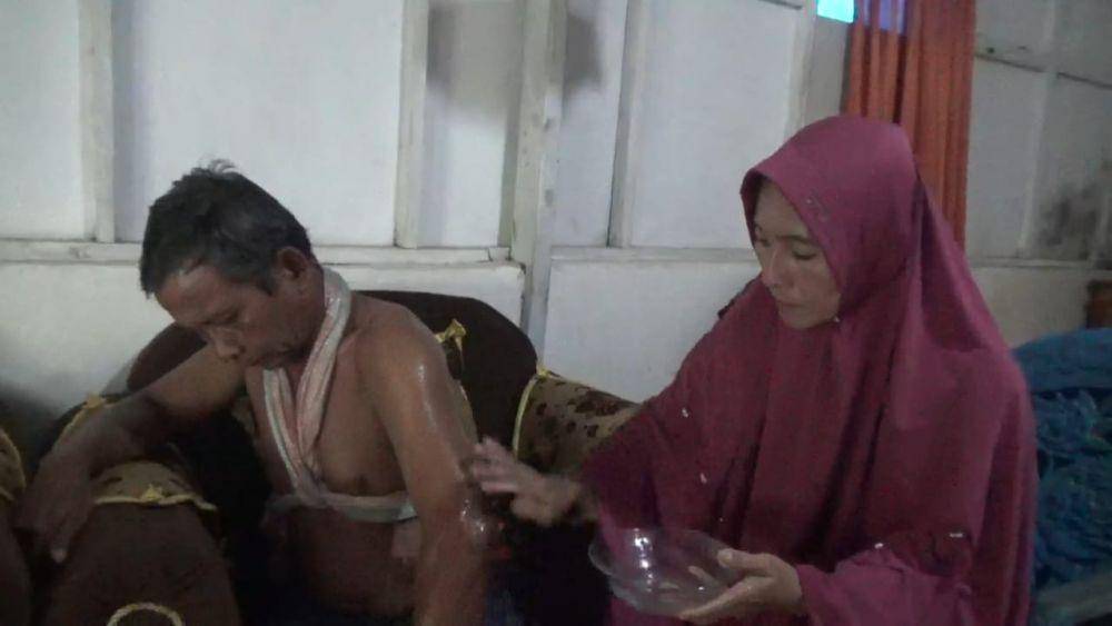 Abdul Karim Dg Sau (53), korban dugaan penganiayaan anggota polisi Polres Takalar/Istimewa