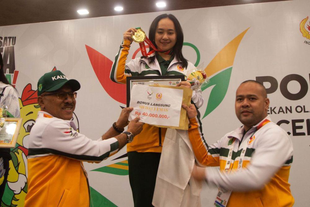 Pecatur andalan Kaltim, Chelsie Monica Ignesias Sihite, meraih emas PON XXI. (Dok. Humas PON XXI)