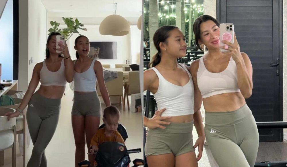 7 Potret Jennifer Bachdim dan Kiyomi Pilates Bareng, Bestie Abis!
