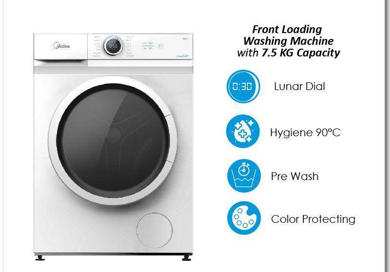 Midea Mesin Cuci Front Loading MF100W75 (tokopedia.com/Midea Official Store)