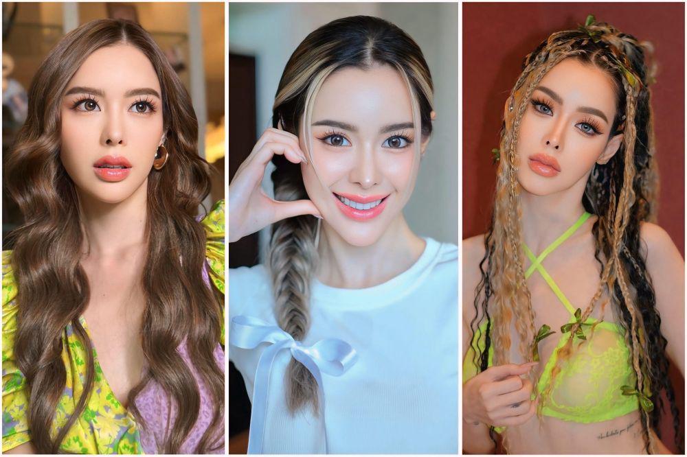 9 Ide Styling Rambut Panjang ala Ice Preechaya, Ekspresif Banget!