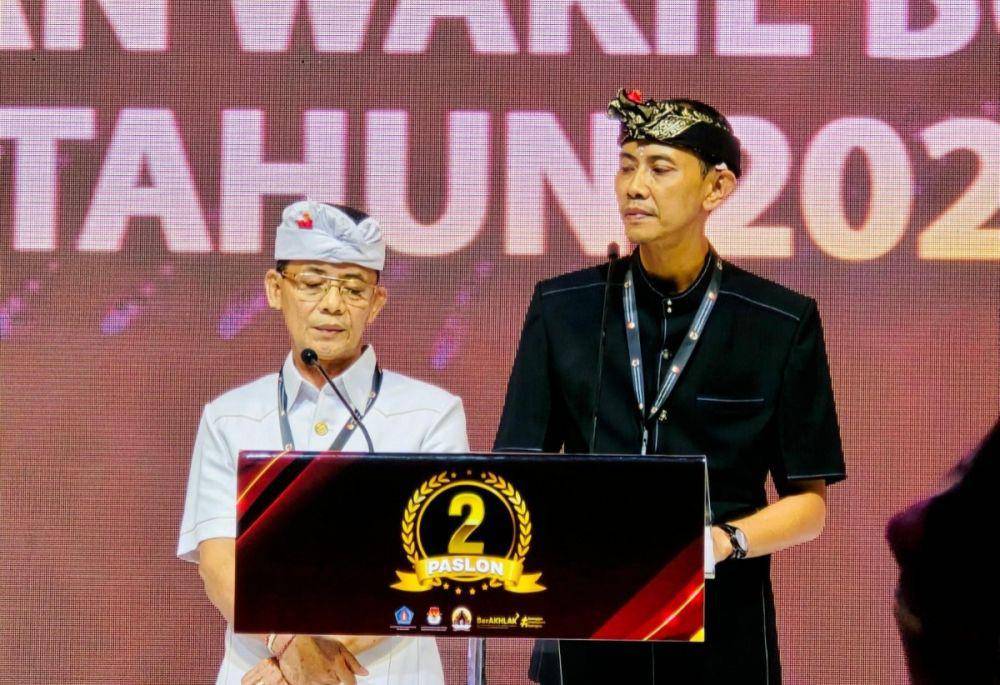 Bupati dan Wakil Bupati Klungkung terpilih, Made Satria dan Tjokorda Gde Surya Putra. (Dok. IDN Times/istimewa)
