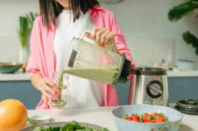 Potret smoothie dari sayuran