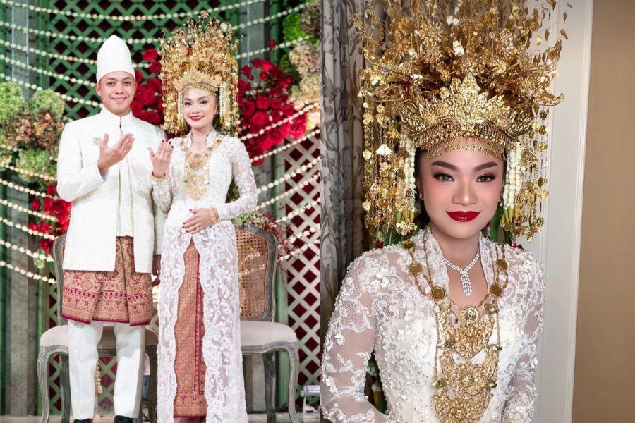 7 Busana dan Makeup Tamara Kalla di Akad Nikah bersama Rasyid Rajasa