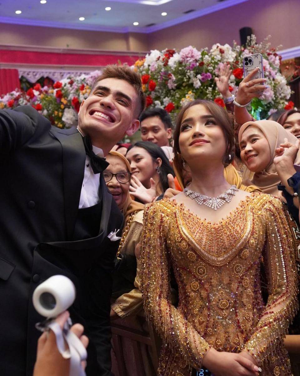 Aishar Khaled di pernikahan Frans Faisal (Instagram.com/aisar_khaledd)