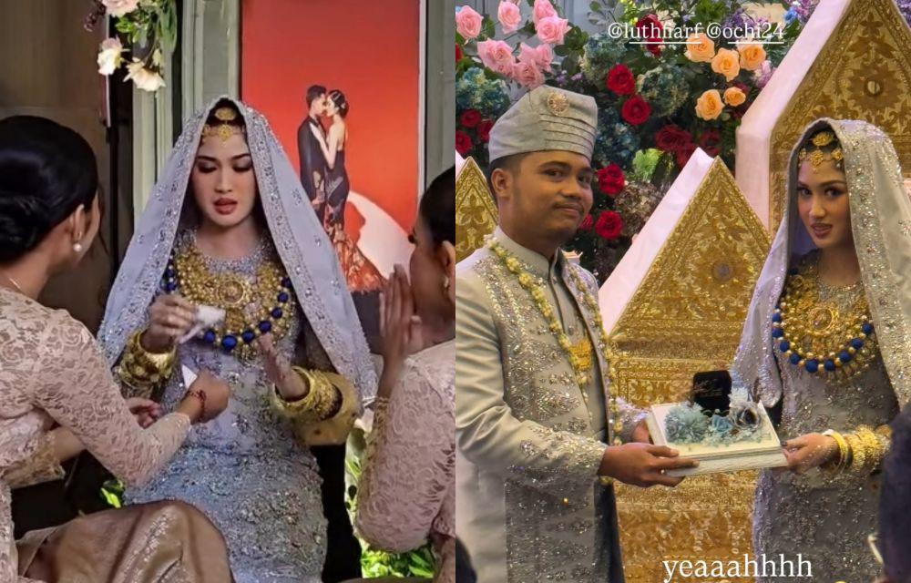 7 Potret Akad Nikah Ochi Rosdiana dan Luthfi Arif, Sah!