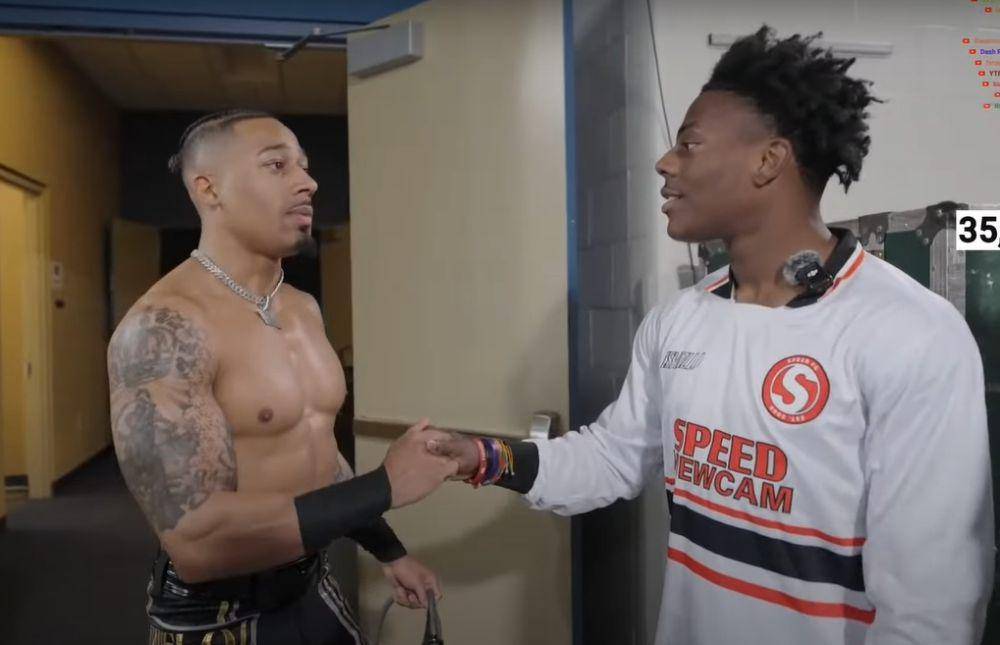 potret Carmelo Hayes dan IShowSpeed (youtube.com/@IShowSpeed)