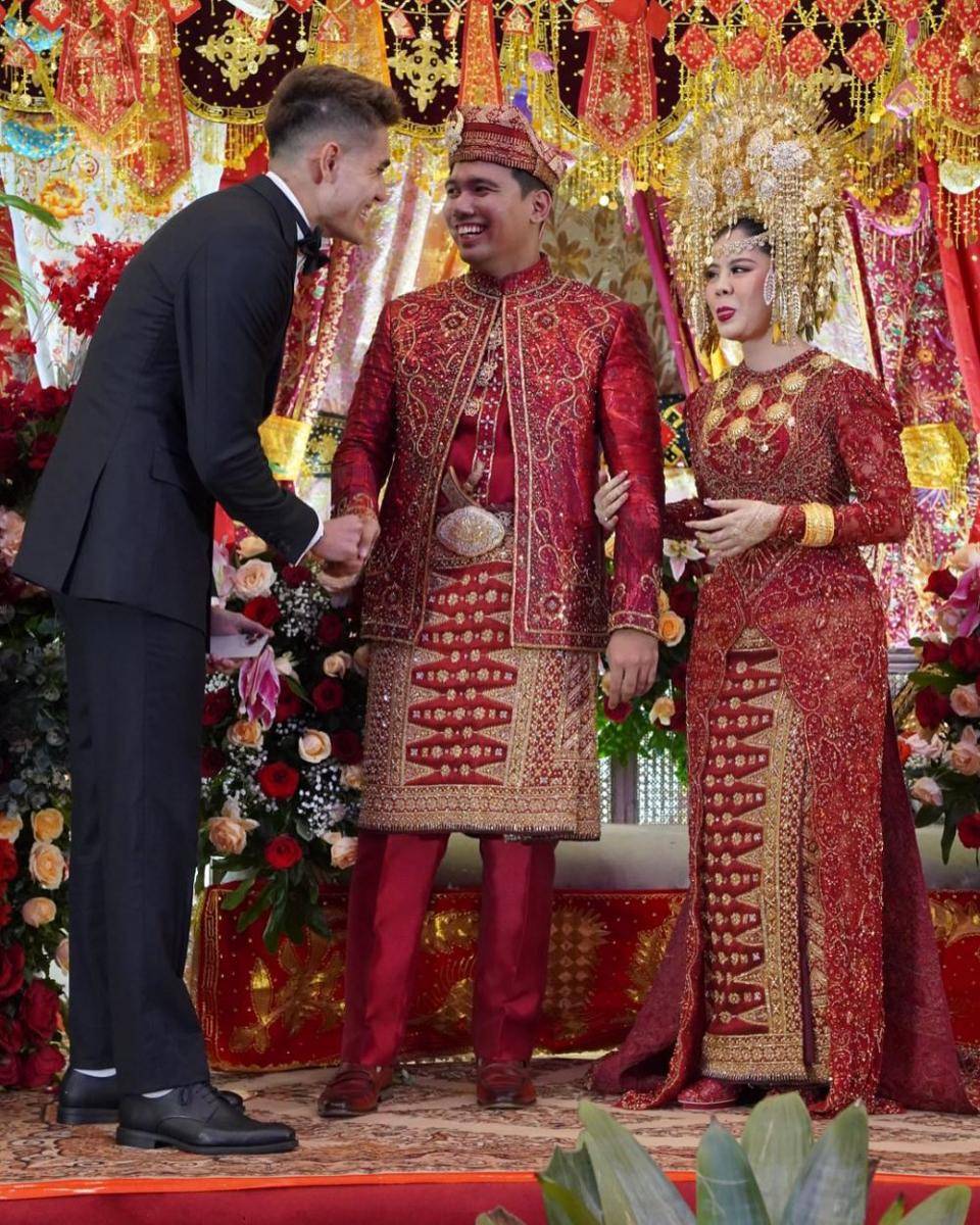 Aishar Khaled di pernikahan Frans Faisal (Instagram.com/aisar_khaledd)