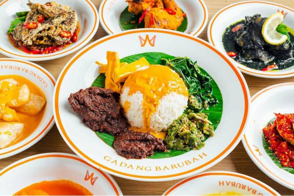 ilustrasi hidangan nasi padang (instagram.com/gadangbarubah)