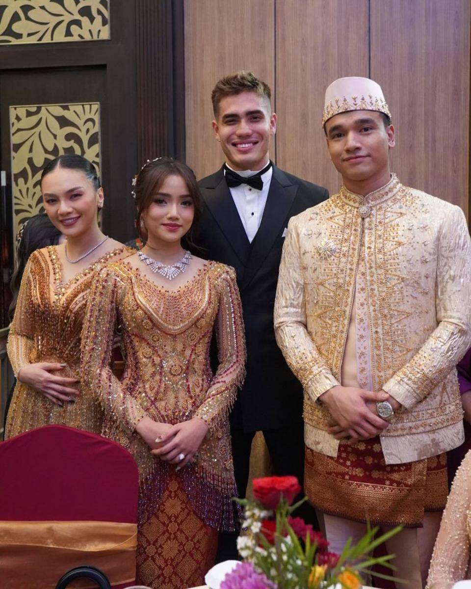 Aishar Khaled di pernikahan Frans Faisal (Instagram.com/aisar_khaledd)