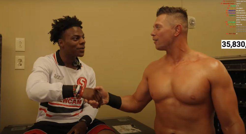 potret IShowSpeed dan The Miz (youtube.com/@IShowSpeed)