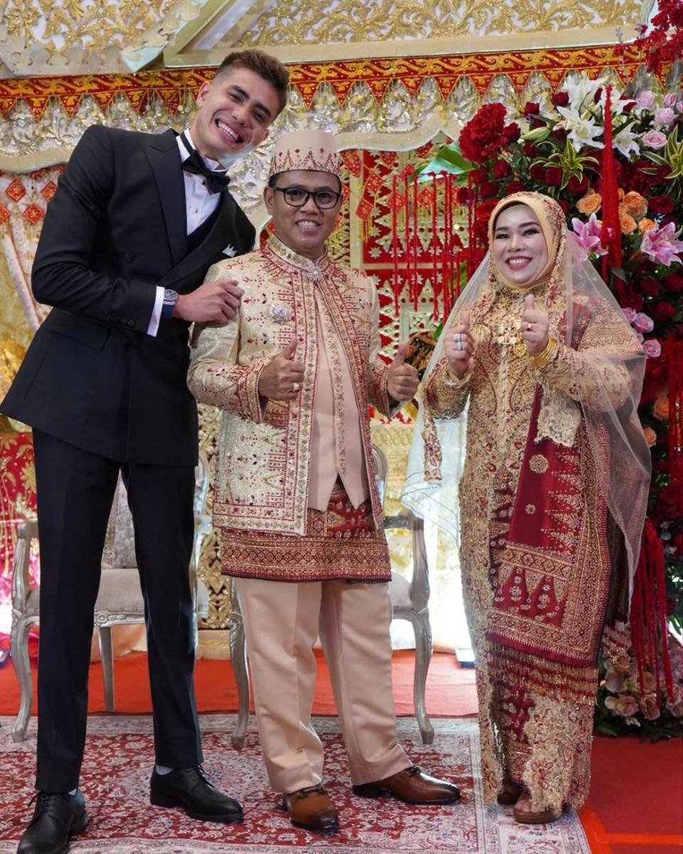 Aishar Khaled di pernikahan Frans Faisal (Instagram.com/aisar_khaledd)