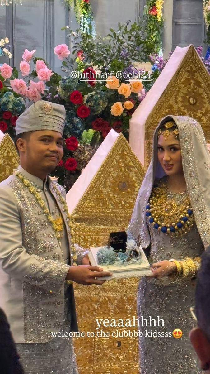 Akad nikah Ochi Rosdiana dan Luthfi Arif (Instagram.com/reginalyaa)