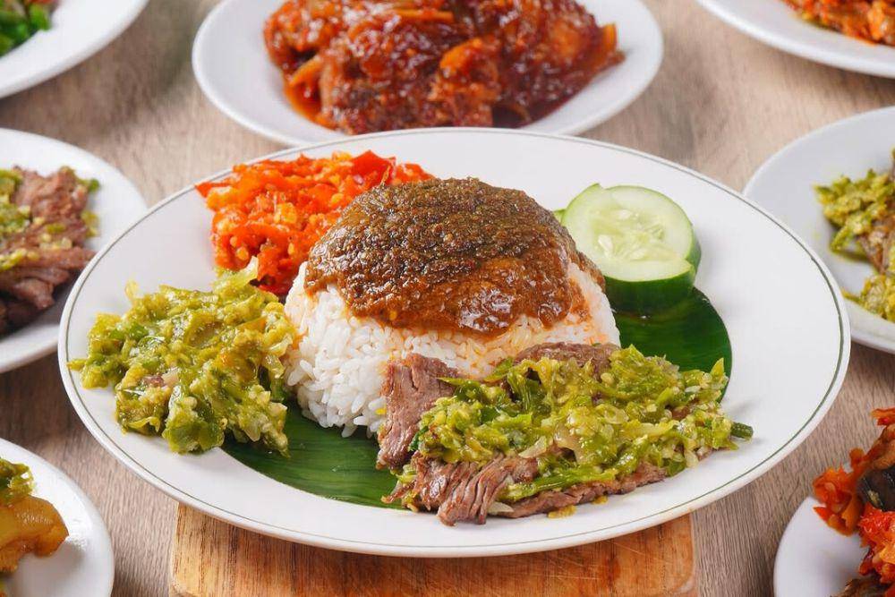 ilustrasi hidangan nasi padang (instagram.com/praz_teguh)