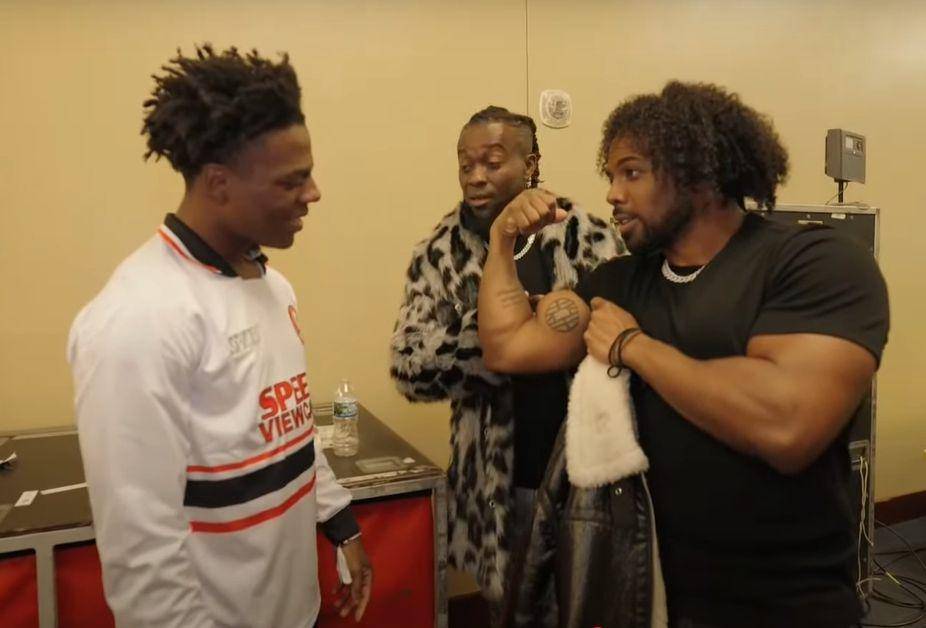 potret IShowSpeed bersama Kofi Kingston dan Xavier Woods (youtube.com/@IShowSpeed)