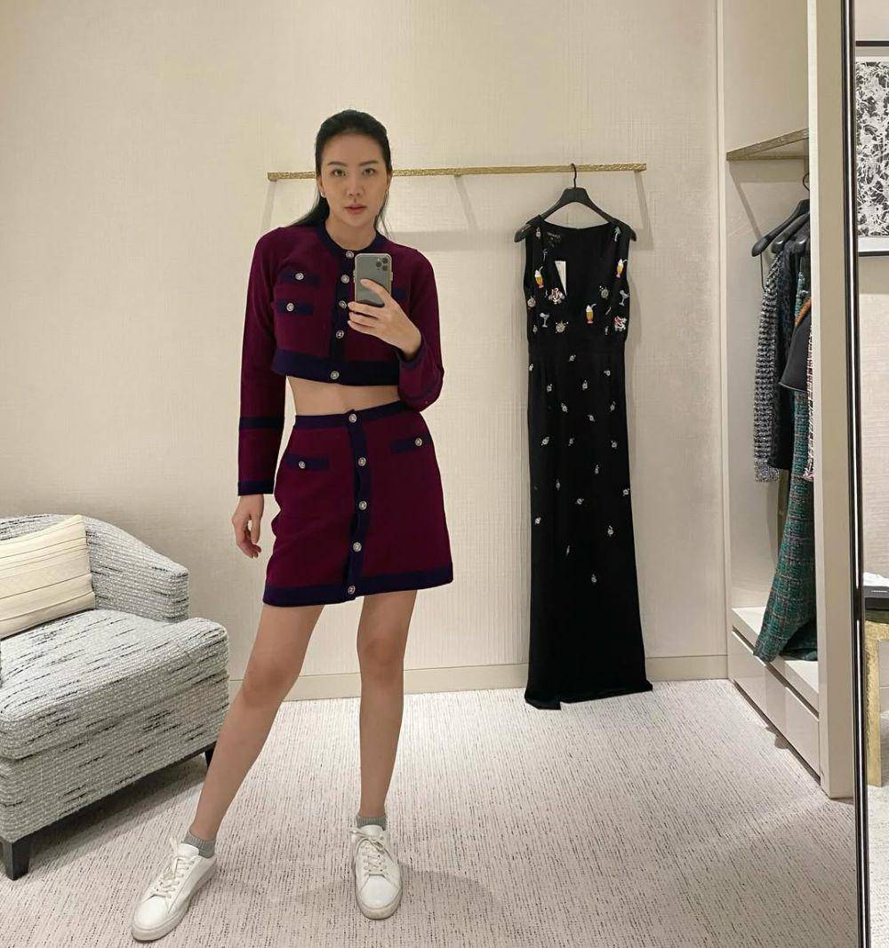 ide mix and match mini skirt ala Agnes Jennifer (instagram.com/agnes_jennifer)