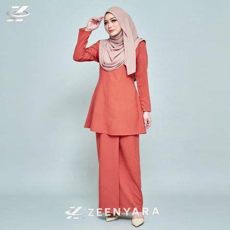 Nabita Setelan Baju Kurung Malaysia (shopee.co.id/zeenyara)