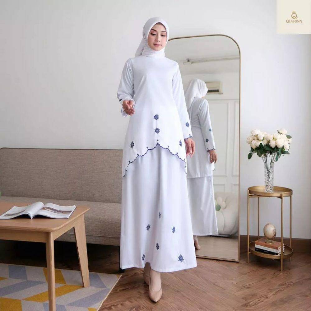 Qiarinn Stelan Rok Kurung Melayu (shopee.co.id/qiarinn.oficiall)
