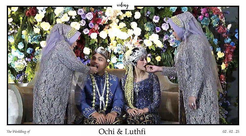 potret resepsi pernikahan Ochi Rosdiana dan Luthfi Arif Adianto (youtube.com/Ochi Rosdiana)