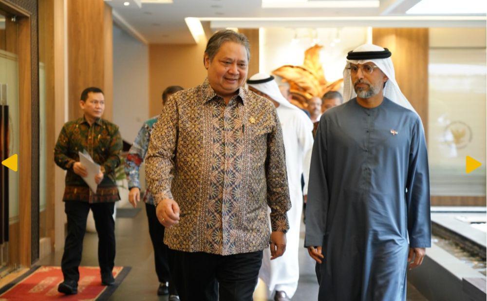 Airlangga-Menteri Energi Emirat Arab Bersua, Bahas Kerja Sama Energi