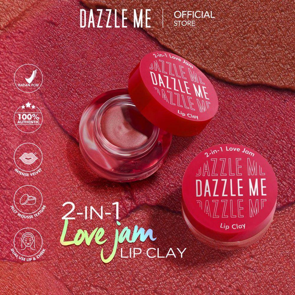 DAZZLE ME 2in1 Love Jam Lip Clay (shopee.co.id/DAZZLE ME Official Shop)