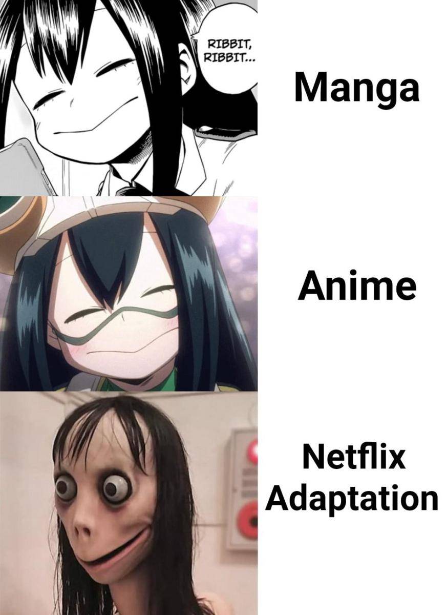 potret meme Tsuyu Asui (reddit.com/user/Loumiom)