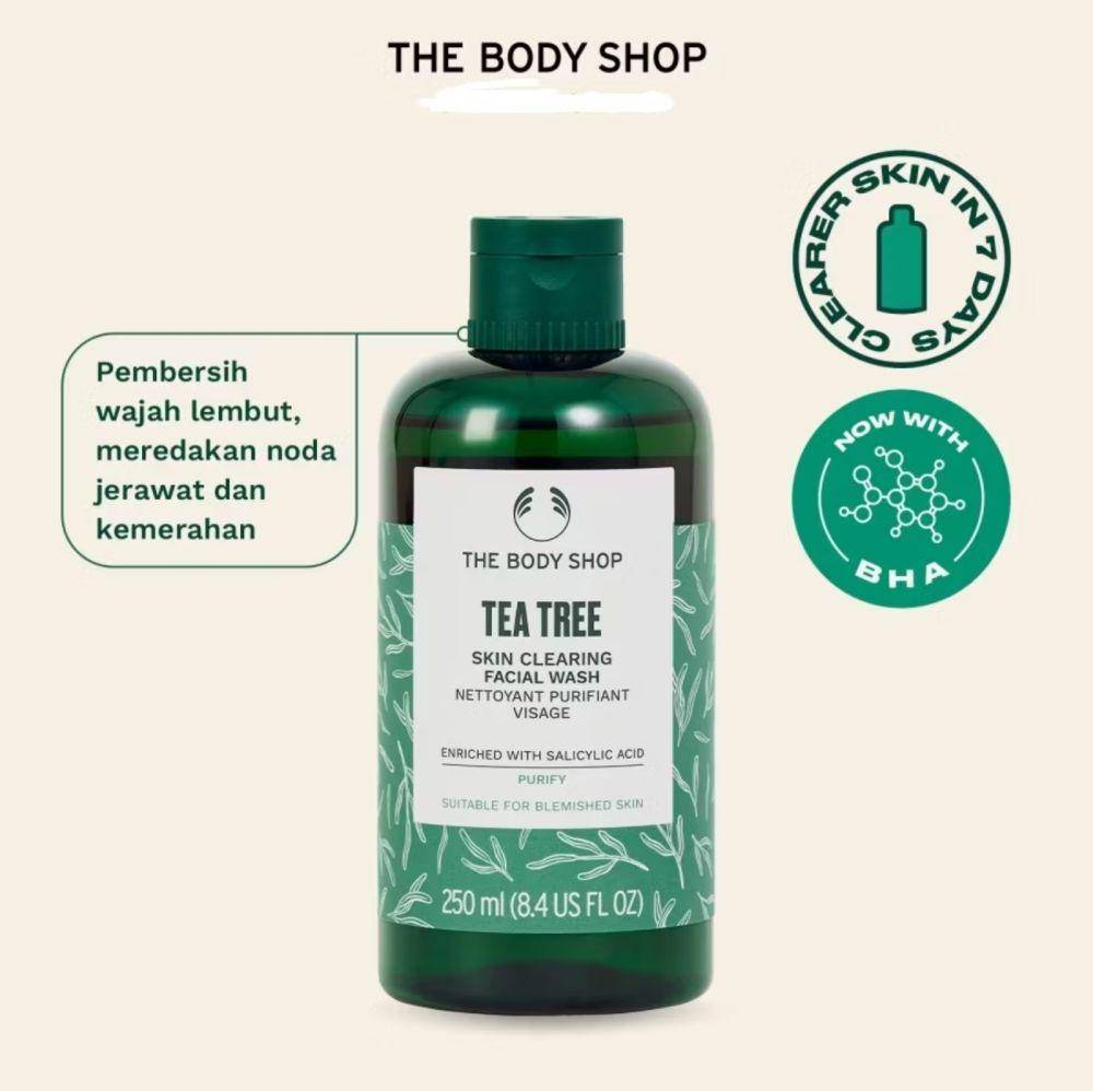 The Body Shop Tea Tree Skin Clearing Facial Wash (shopee.co.id/SEV CITRA)