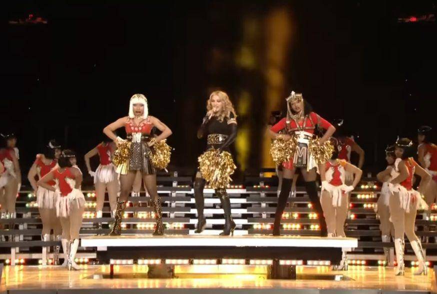 Nicki Minaj, Madonna dan M.I.A di Super Bowl Halftime Show 2012 (youtube.com/Madonna)