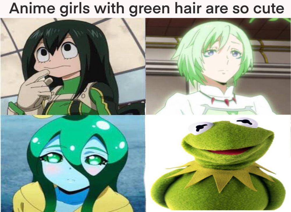 potret meme Tsuyu Asui (reddit.com/user/Anusexplodus)