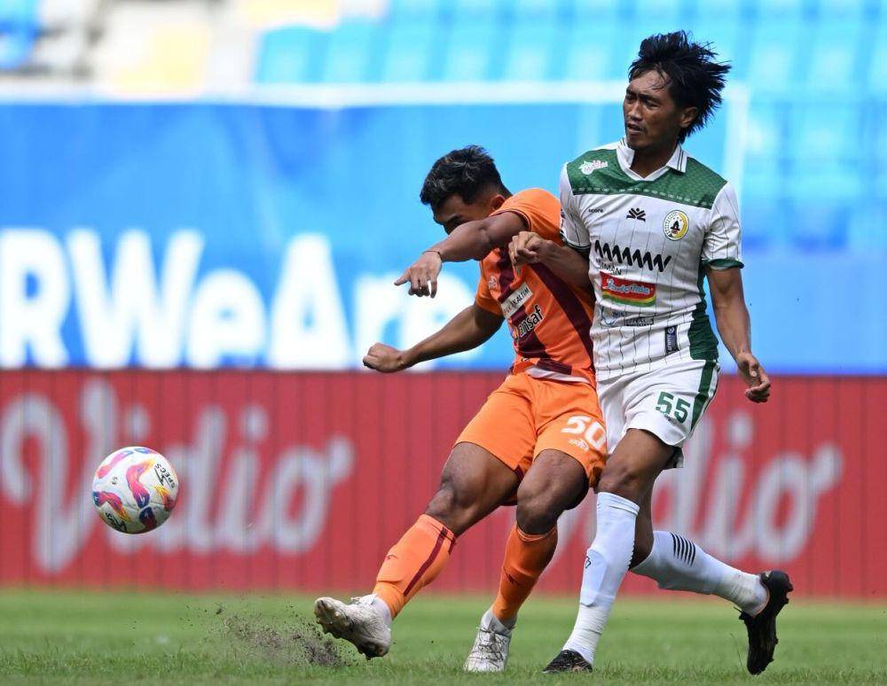 Pertandingan pekan 21 Liga 1 antara Borneo FC melawan PS Sleman di Stadion Batakan, Minggu (2/2/2025) sore. Borneo FC menang dengan skor tipis 1-0, pada laga ini. (Dok. Facebook Borneo FC)