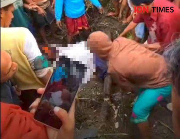 Foto korban dari Desa Wora Kecamatan Wera Kabupaten Bima saat dievakuasi warga (Dok/Istimewa)