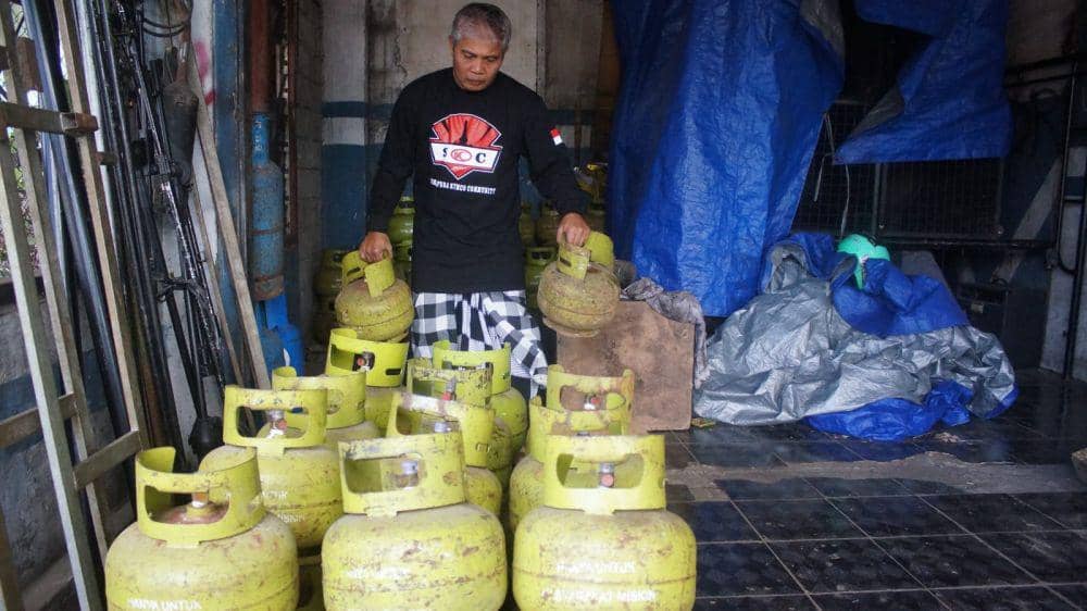 Pangkalan gas di Klungkung. (Dok. IDN Times/Istimewa)