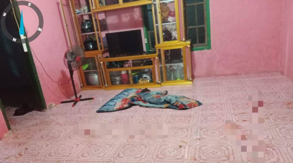 Lokasi rumah yang menjadi lokasi permpokan (Dok: Polsek Muara Telang)