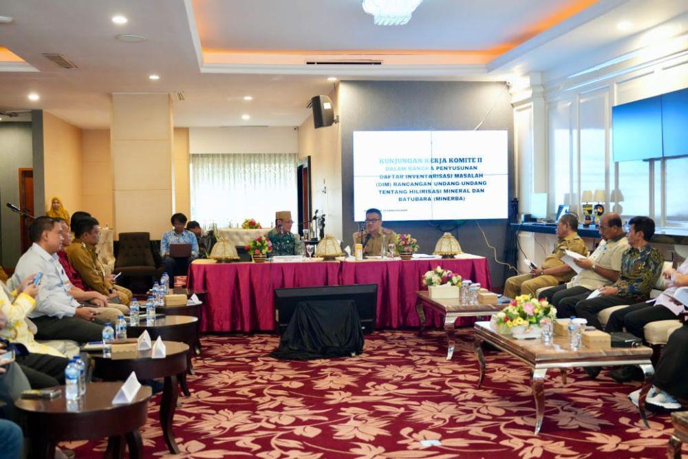 Pemprov Sulsel dan Komite II DPD RI Bahas Hilirisasi Minerba