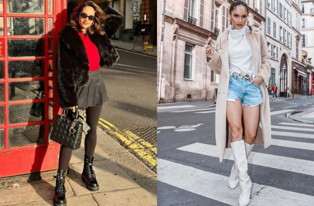10 Ide OOTD Pakai Sepatu Boots ala Cinta Laura, Stand Out!