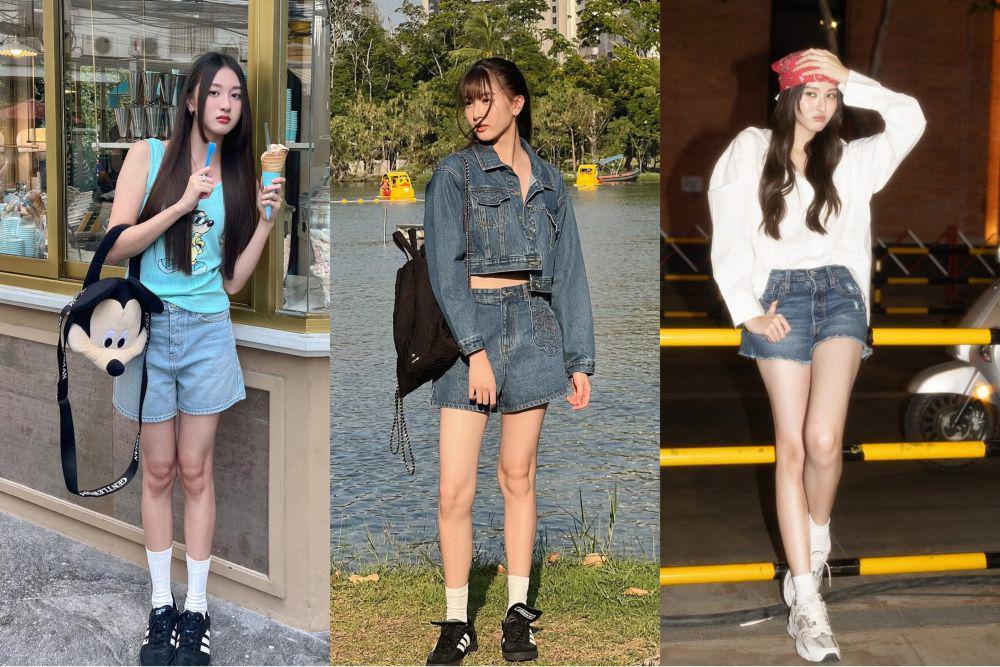 7 Ide Padu Padan Short Jeans ala View Benyapa, Cocok buat Hangout!