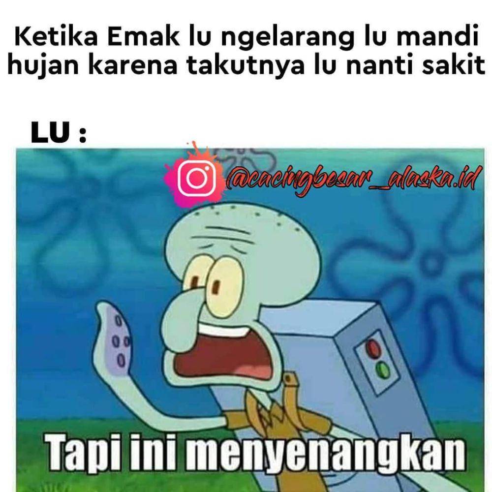 Meme hujan (instagram.com/dagelan_riau)