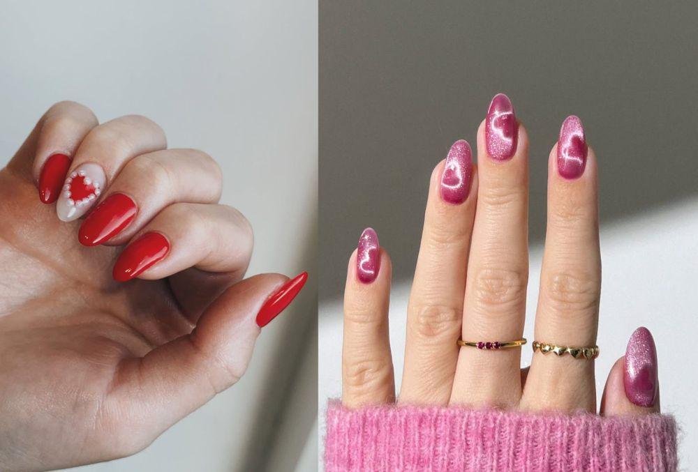 7 Ide Nail Art untuk Hari Valentine 2025 yang Chic dan Kekinian