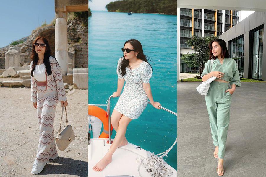 12 Inspirasi Summer Holiday Outfit ala Prilly Latuconsina, Pasti Comfy