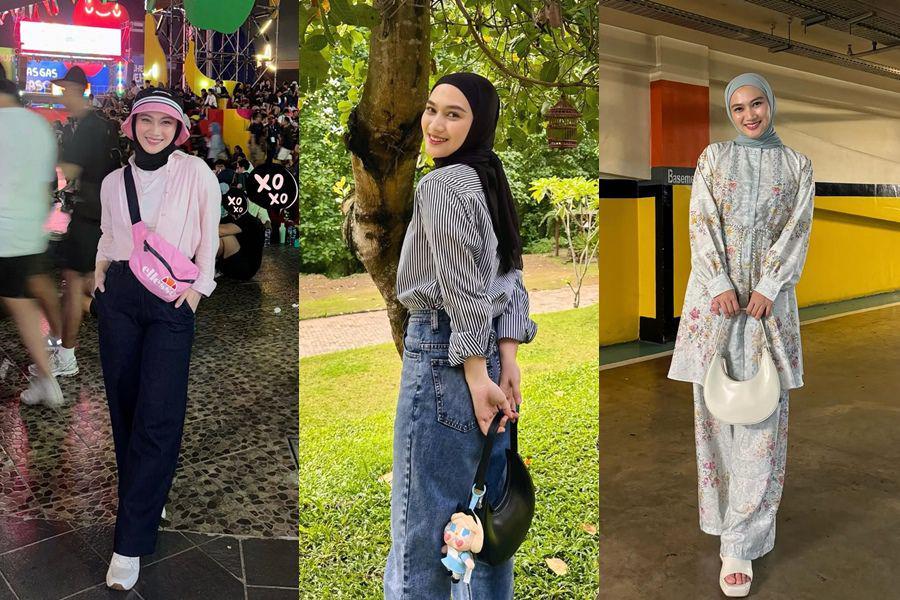 12 Gaya Outfit Hangout ala Melody Laksani, Looks Comfy!